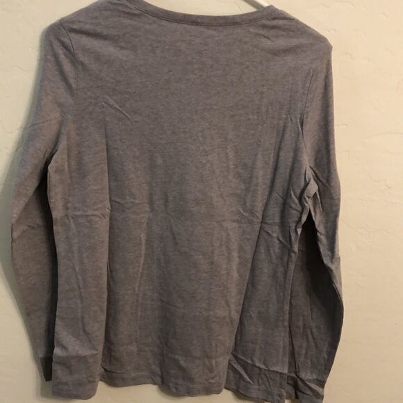 Women's Auntie with Attitude T-shirt  M Gray Pink Lettering Family Aunt Gift - Picture 3 of 4